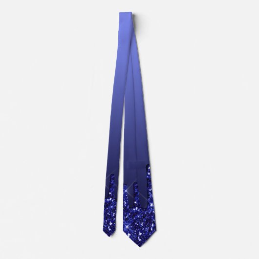 Royal Blue Glitter Necktie Stropdas (Achterkant)