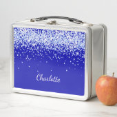 Royal blue glitter sparkles name script (In situ)