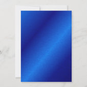 Royal Blue & Gold 50 & Fabulous Greenery Birthday Kaart (Achterkant)