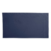 Royal Blue Gold Abstract Swirl Kussensloop (Achterkant-Rechts)