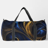 Royal Blue Gold Abstract Swirl Plunjezak (Voorkant)