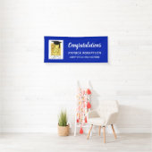 Royal Blue & Gold AFSTUDEERDER | Aangepaste kleur  Spandoek (Insitu)
