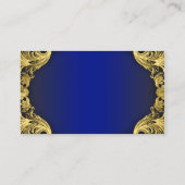 Royal Blue Gold Baby Luier Raffle Ticket Informatiekaartje (Achterkant)
