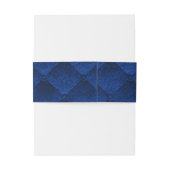 Royal Blue & Gold Crown verhalenboek bruiloft Uitnodigingen Wikkel (Achterkant Voorbeeld)