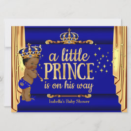 Royal Blue Gold Drapes Prince Baby shower Ethnic L Kaart