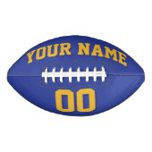 ROYAL BLUE GOLD EN NAVY Custom Football (Voorkant)