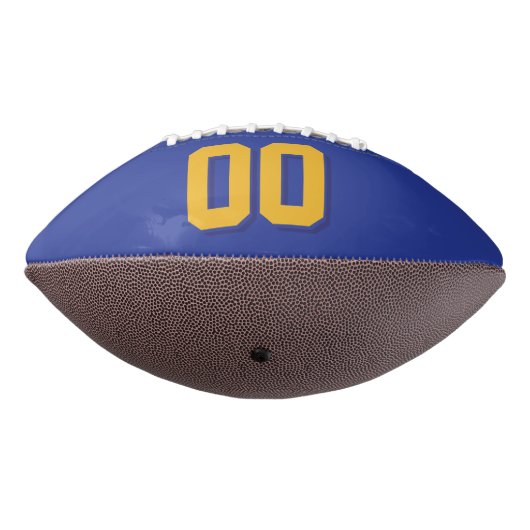 ROYAL BLUE GOLD EN NAVY Custom Football (Gedraaid 270)