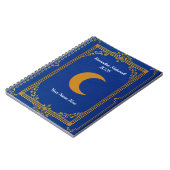 Royal Blue Gold Filigree Ramadan Notitieboek (Linkerzijde)