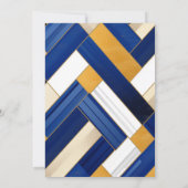 Royal Blue + Gold Foto Afstuderen Aankondiging