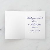 Royal Blue Gold Foto Quinceanera Dank u kaarten (Binnen)