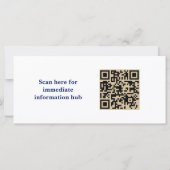 Royal Blue Gold Key Makelaar Met Kompliment Slip (Achterkant)