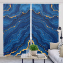 Royal Blue Gold Marble Collectie