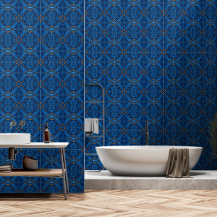 Royal Blue Gold Marble Collectie Behang