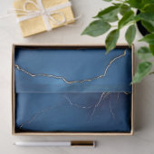 Royal Blue Gold Marble Collectie Tissuepapier (Geschenk)
