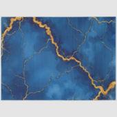 Royal Blue Gold Marble Collectie Tissuepapier (Voorkant)