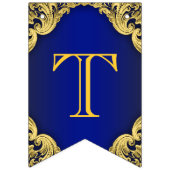 Royal Blue Gold Prince Baby shower Vlaggetjes (Derde vlag)