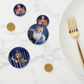 Royal Blue Gold Prince Verjaardag Confetti (Groep)
