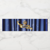 Royal Blue Gold Prince Verjaardag Waterfles Etiket (Enkel label)