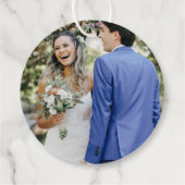 Royal Blue & Gold Wedding  Bedankjes Labels (Achterkant)