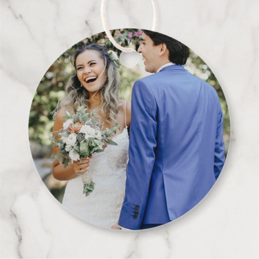 Royal Blue & Gold Wedding  Bedankjes Labels (Achterkant)