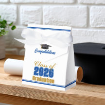Royal Blue Goud Afstudeerfeest Klas van 2026