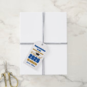 Royal Blue Goud Afstudeerfeest Klas van 2026 Cadeaulabel (Met Touw)