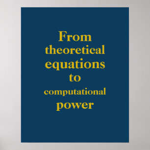Royal Blue Goud Quantum Engineer Print