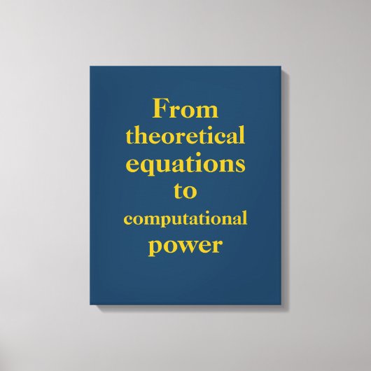 Royal Blue Goud Quantum Engineer Print (Voorkant)