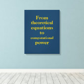 Royal Blue Goud Quantum Engineer Print (Insitu (Houten vloer))