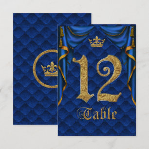Royal Blue Gouden Kroon Trouw Tafelnummer 12
