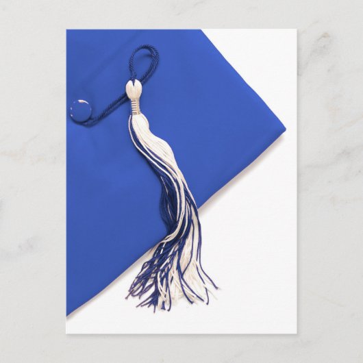 Royal Blue Graduation Cap en Tassel Briefkaart (Voorkant)