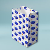 Royal Blue Graduation Cap High School Afstuderen Medium Cadeauzakje