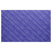 Royal Blue Gray-Blue Silver Navy & White Patterned Stof (Yard (91,4 cm))