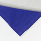 Royal Blue Grey en White Ginormus volleybal Fleece Deken (Hoek)