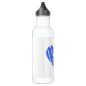 Royal Blue Heart Waterfles (Links)