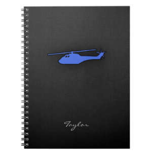 Royal Blue Helikopter Notitieboek