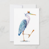 Royal Blue Heron Bedankkaart (Voorkant)