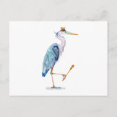 Royal Blue Heron Briefkaart (Voorkant)