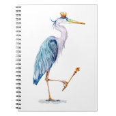 Royal Blue Heron Notitieboek (Voorkant)