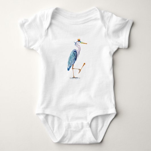Royal Blue Heron Romper (Voorkant)