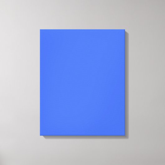 Royal Blue hex code 4169E1 Canvas Afdruk (Voorkant)