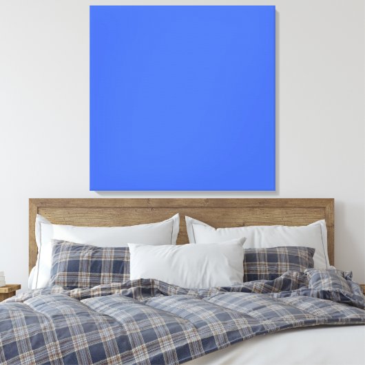 Royal Blue hex code 4169E1 Canvas Afdruk (Insitu (Slaapkamer))