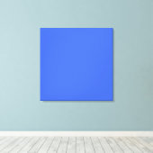 Royal Blue hex code 4169E1 Canvas Afdruk (Insitu (Houten vloer))