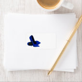 Royal Blue High Heel Shoe Adresetiketten Etiket (Insitu)
