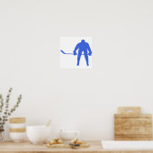 Royal Blue Hockey Poster (Keuken)