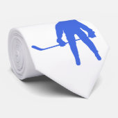 Royal Blue Hockey Stropdas (Opgerold)