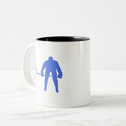 Royal Blue Hockey Tweekleurige Koffiemok (Voorkant links)