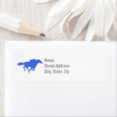 Royal Blue Horse Racing Etiket (Insitu)