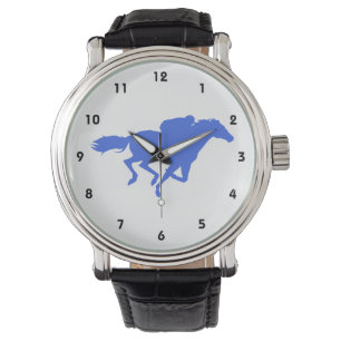 Royal Blue Horse Racing Horloge