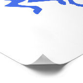 Royal Blue Horse Racing Poster (Hoek)